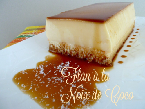 Le flan à la noix de coco