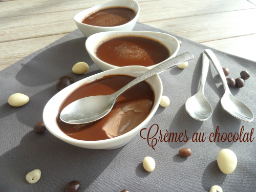 Mes petites crèmes au chocolat