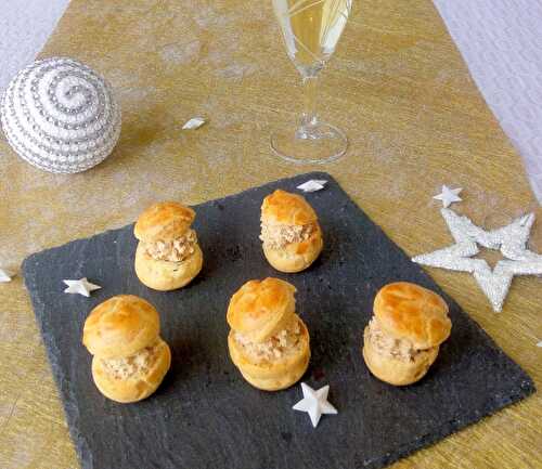 Petits choux apéritif à la mousse de foie gras