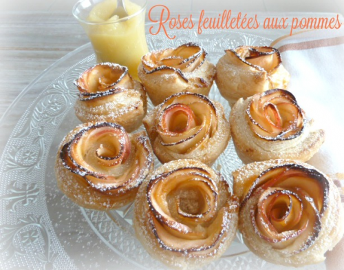 Roses feuilletées aux pommes