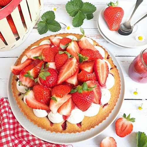 Tarte financier aux fraises