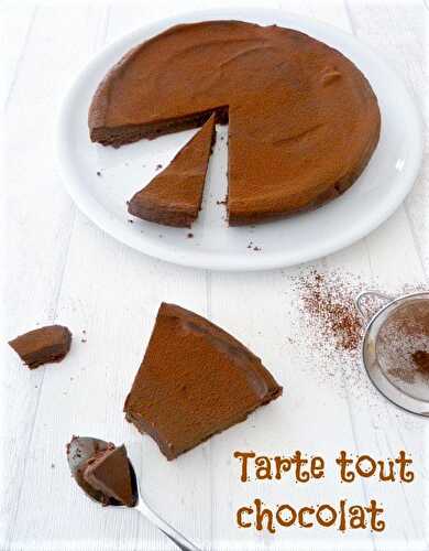 Tarte fondante tout chocolat