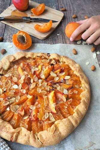 Tarte rustique aux abricots et nectarines