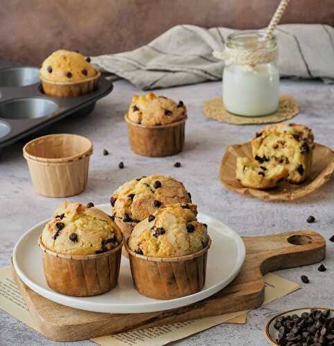 Muffins aux pépites de chocolat - Les petits secrets de Lolo ...