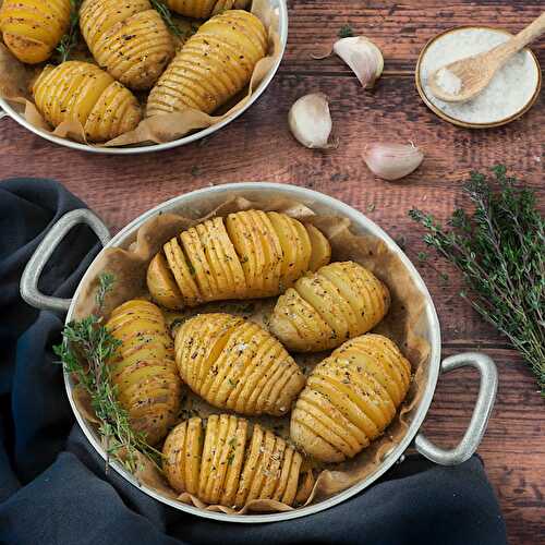 Pommes de terre à la suédoise (hasselback potatoes)