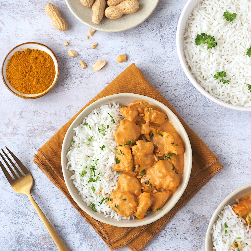 Poulet au curry et lait de coco