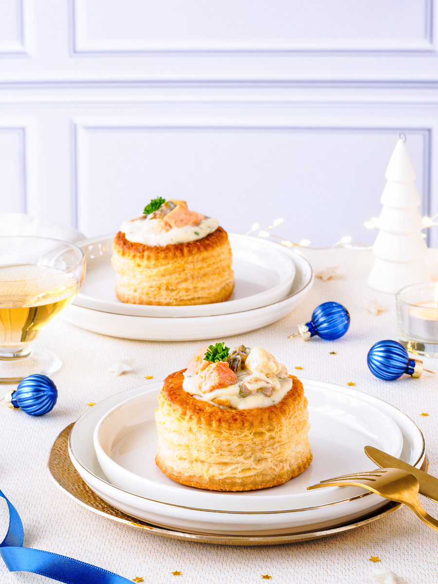Bouchées à la reine aux fruits de mer