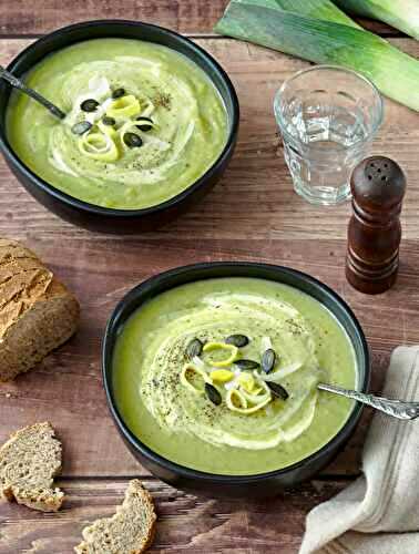 Velouté de poireaux et pommes de terre