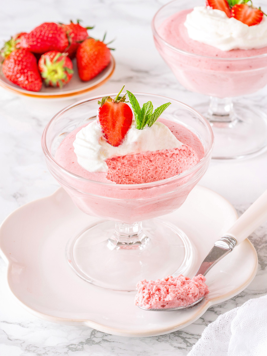 Mousse aux fraises