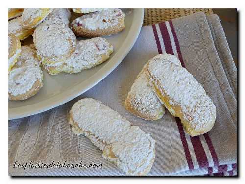 Biscuit à la cuillère (nature et aux pralines rouges)