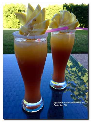Cocktail Ananas Malibu Mûre  - Les plaisirs de la bouche