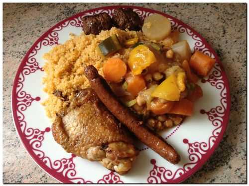 Couscous poulet et merguez