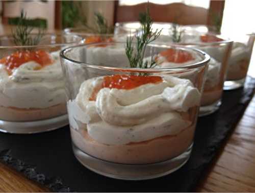 Crème de saumon et sa chantilly de ricota