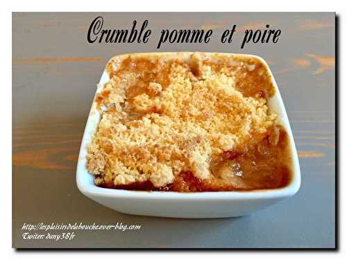 Crumble pomme poire