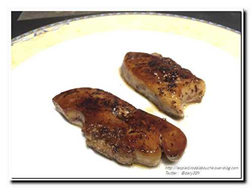 Foie gras poêlé au cacao - Les plaisirs de la bouche
