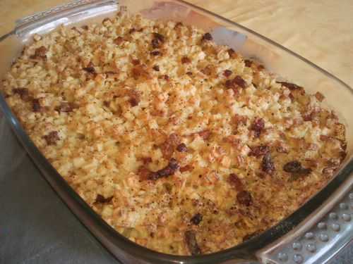 Gratin de crozets (sans fromage)