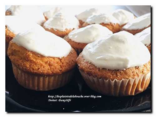 Muffins ganache chocolat blanc - Les plaisirs de la bouche