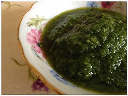 Pesto au persil et à l’ail