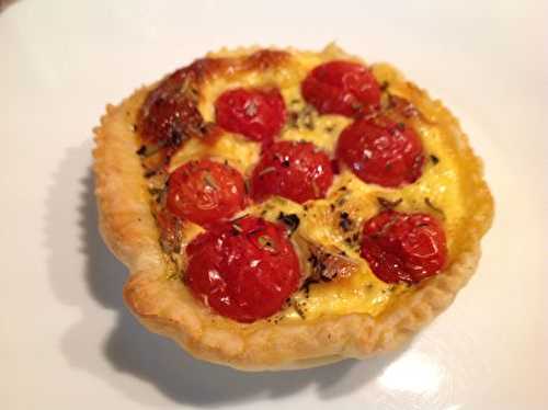 Quiche à la tomate cerise