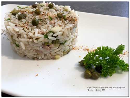 Salade de riz au thon - Les plaisirs de la bouche