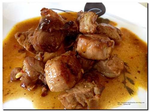 Sauté de porc au curry - Les plaisirs de la bouche