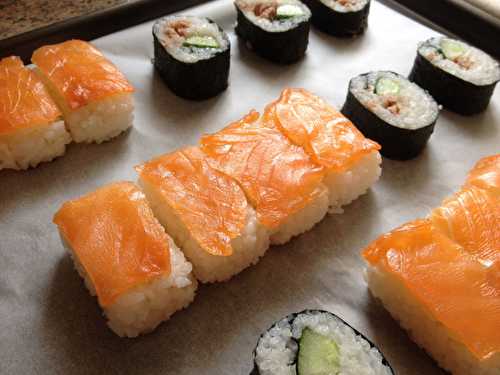 Sushis maison (nigiri-sushis et Maki-sushis)