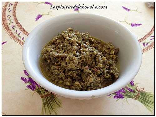 Tapenade aux olives vertes