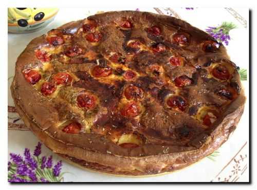 Tarte aux tomates cerises (sans pâtes)