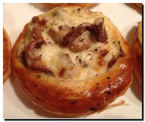 Tartelette champignons fromage