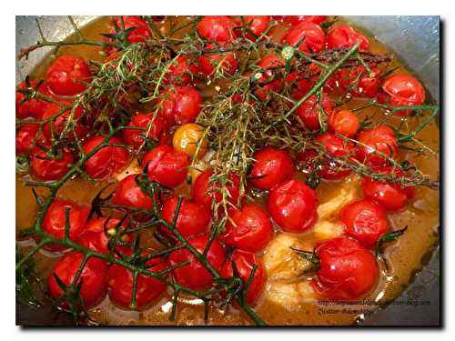 Tomates cerises confites