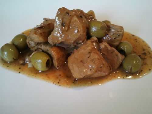 Veau aux olives