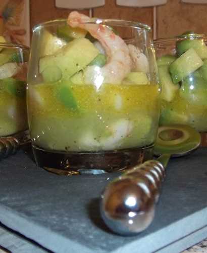 Verrine Avocats crevettes