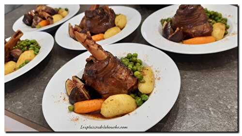 Souris d'agneau et ses petits légumes