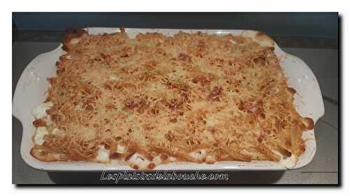 Gratin de pâtes aux bacon