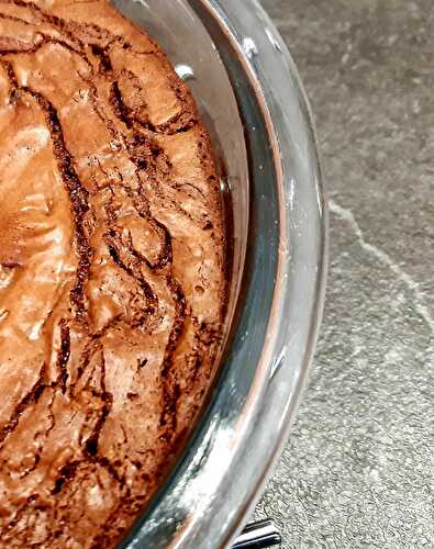 Brownie à la pâte à tartiner.