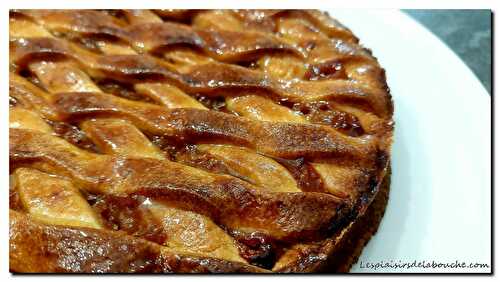 Tarte aux pommes compotées