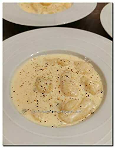 Gnocchis  sauce gorgonzola 