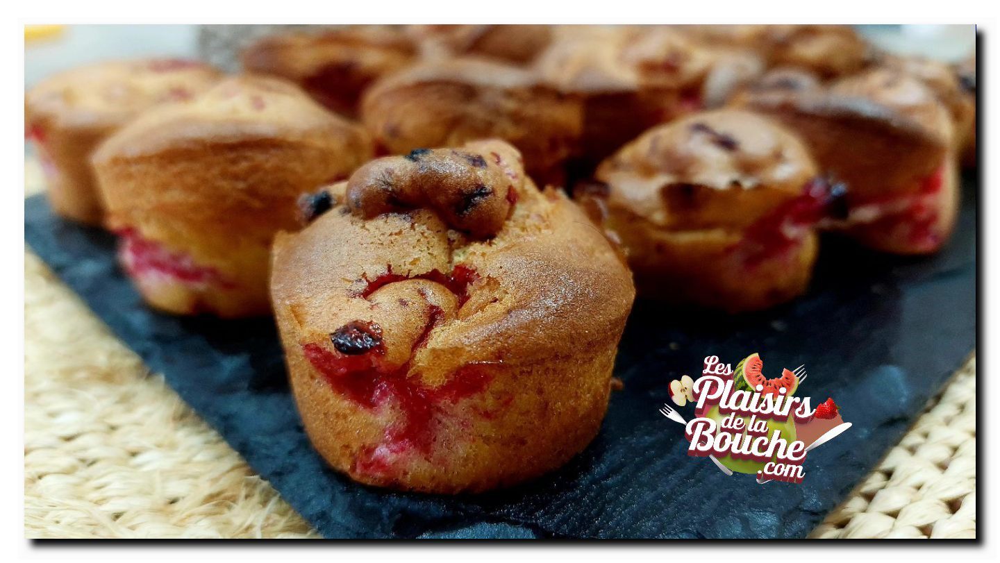 Muffins aux framboises cuits à l'airfryer (ou au four traditionnel)