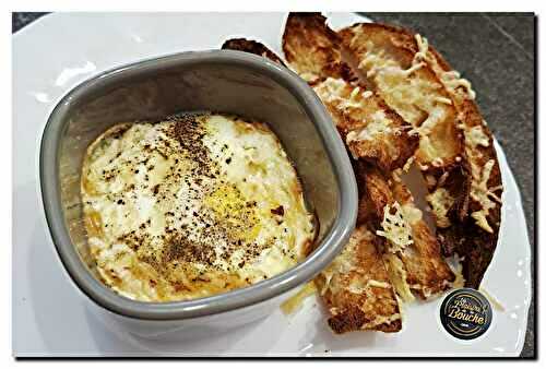 L'œuf cocotte aux lardons.