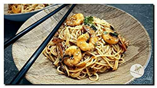 Pâtes aux crevettes