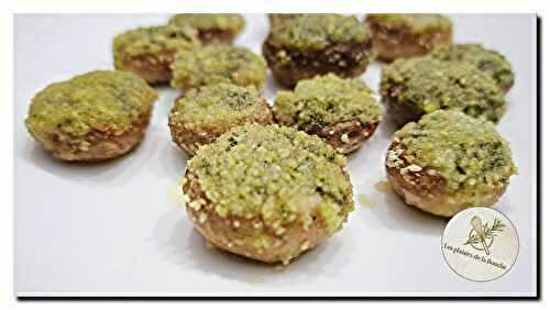 Champignons farcis au beurre d'ail