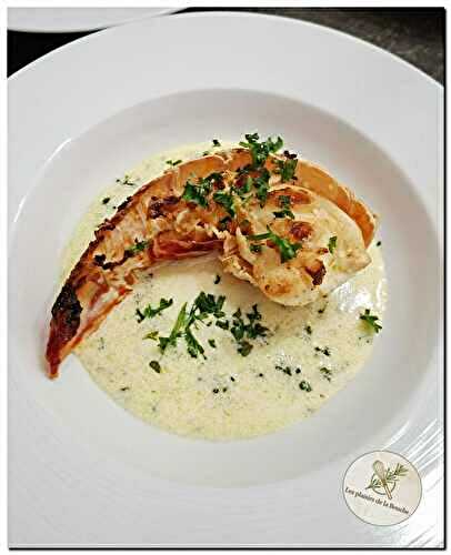 Queue de gambas sauce crémeuse