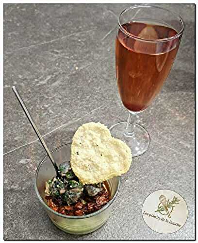 Verrine fraîcheur d’avocat et escargots