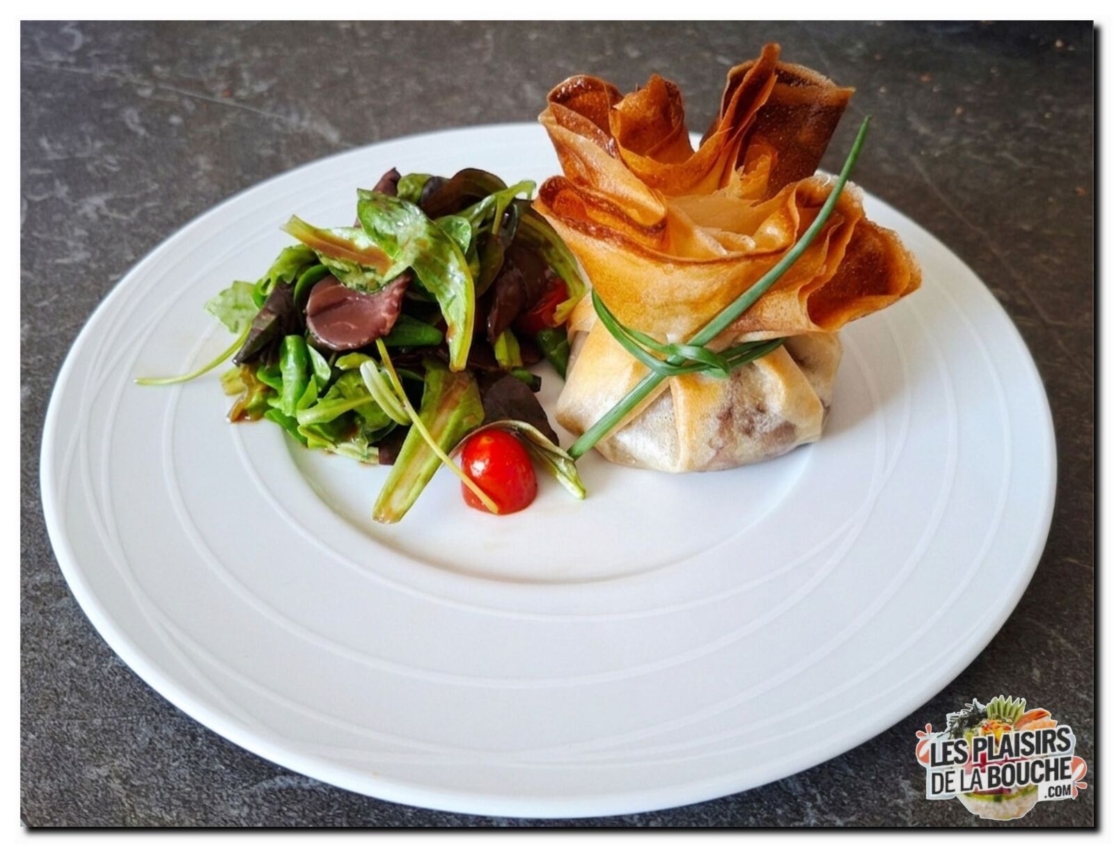 Aumônières au confit de canard