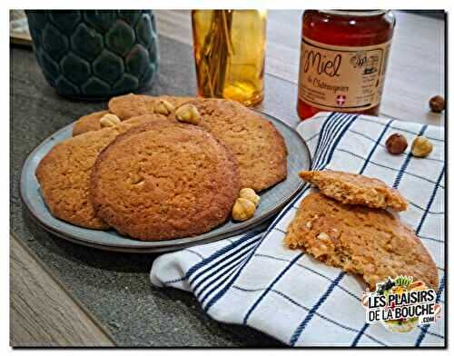 Cookies au miel de châtaignier et noisettes torréfiées