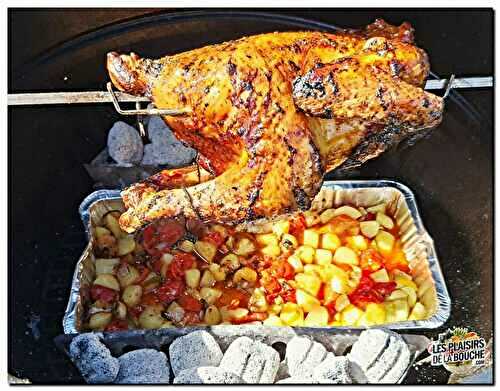 Marinade peau d'or pour un poulet à la broche