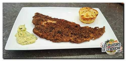 Poisson pané à l'ail noir et sa sauce tartare 