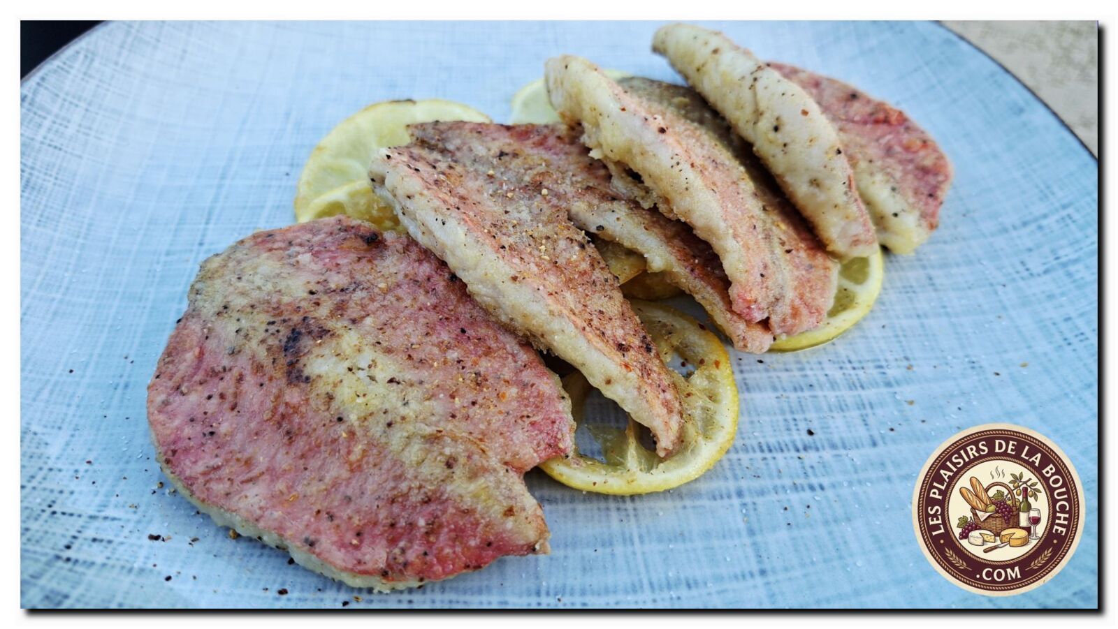Filets de rouget grillés au citron