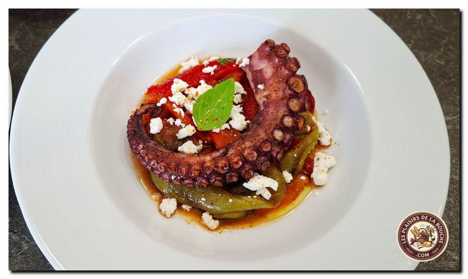 Salade de poivron au poulpe