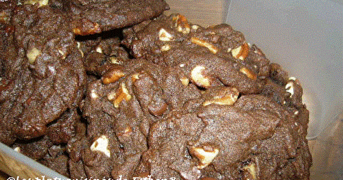 Biscuits chocolatés aux grains de chocolat